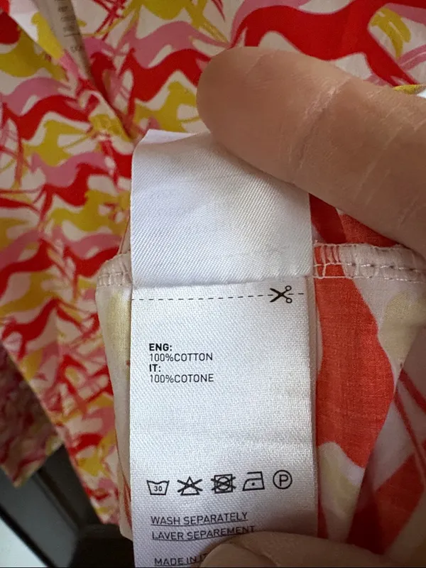 NWT ANONYME Dog Print Button Up Top Size Medium Retail $135.00 - Image 10