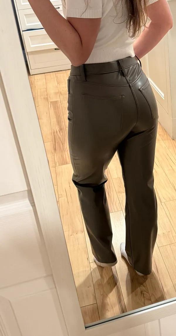 Abercrombie Leather Pants Size 28 - Image 2