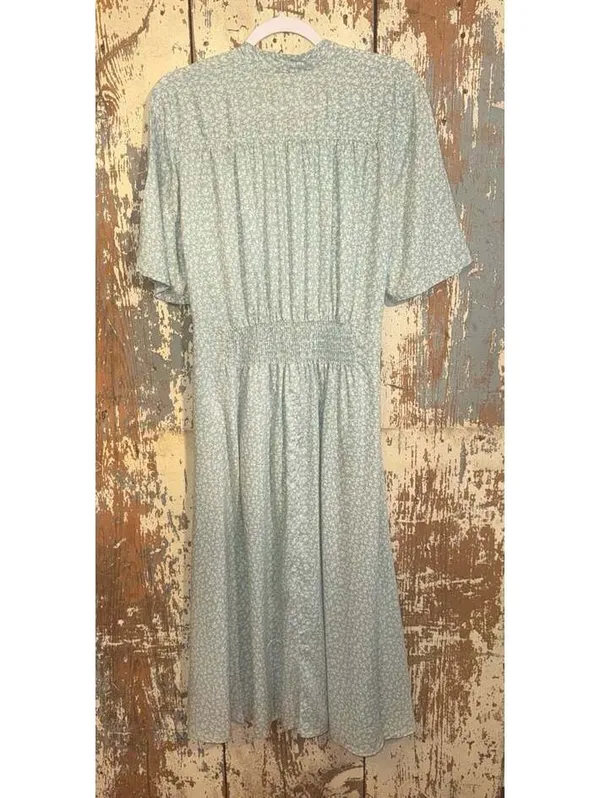 Vintage TOGETHER! 1940s blue button Up Dress size 6 Cottagecore - Image 5