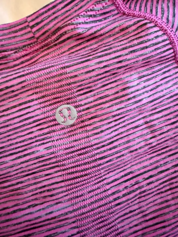 Lululemon Swiftly Tech Short Sleeve Striped Top 4 - Image 2