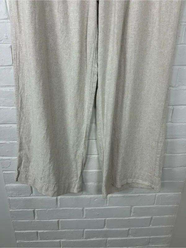 Old Navy Linen Wide Leg Pants Size L - Image 4