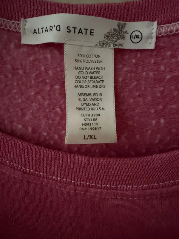 Altar'd State Sweatshirt Graphic pink - Image 3