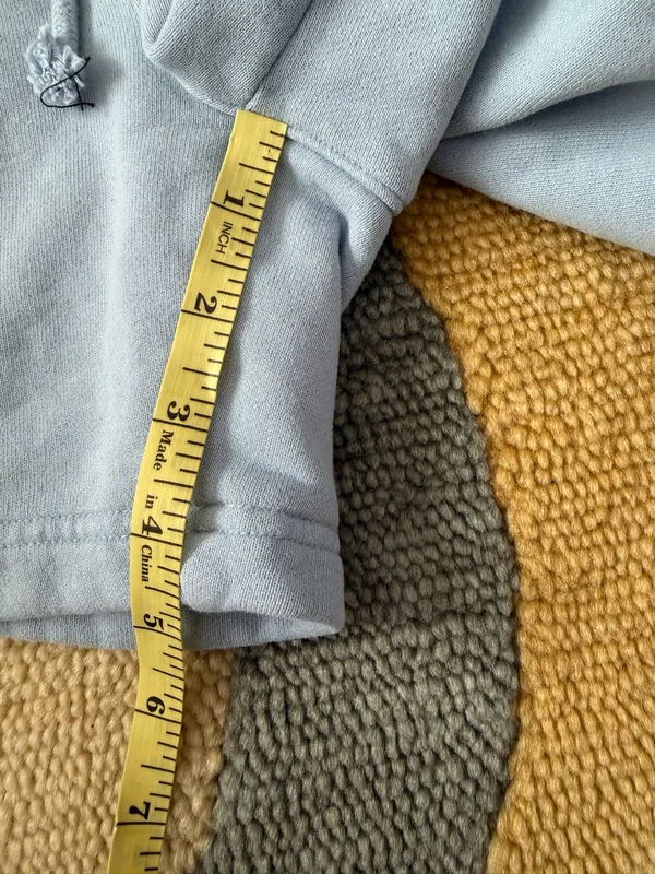 ABS Allen Schwartz Aritzia Tna CozyFleece Boyfriend Sweat Shorts Light Blue Women’s Size Small - Image 3