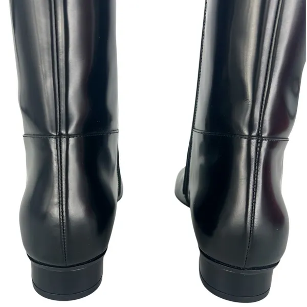 Gucci Interlocking GG Chain Patent Leather Knee‎ Boots - Image 13