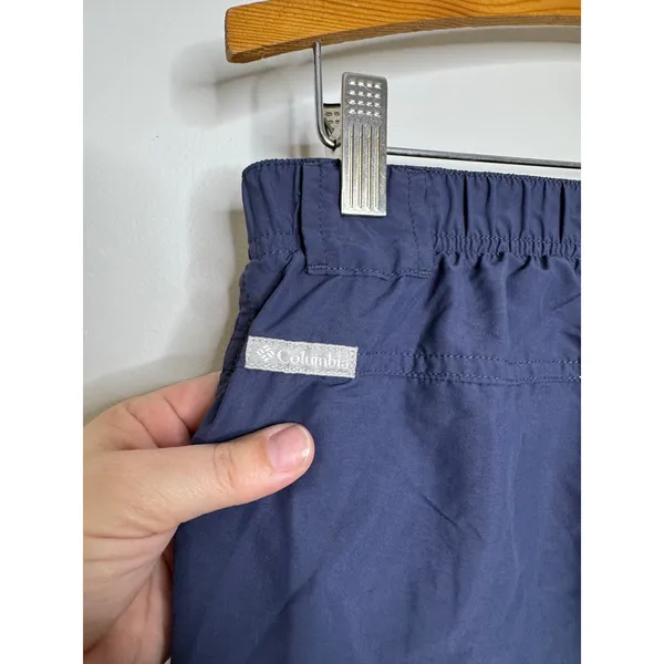 Columbia Cargo Shorts Womens Medium Blue Excellent Nylon Hiking Outdoor Pockets - Image 5