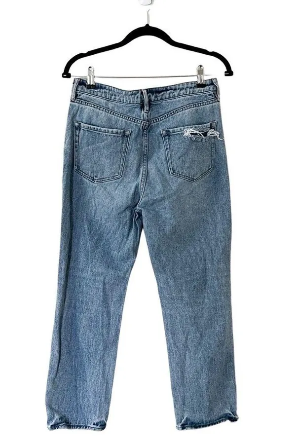 PACSUN Distressed High Rise Mom Jeans Medium Wash sz 27 - Image 5