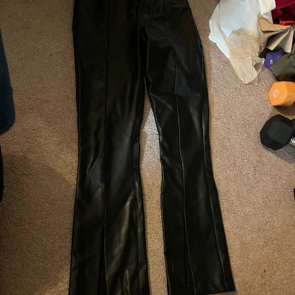 Abercrombie pleather pants split leg 0‎ - Image 2