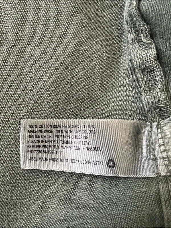 Universal Thread Olive Green Chore Utility Jacket Cotton Relaxed S - Image 5