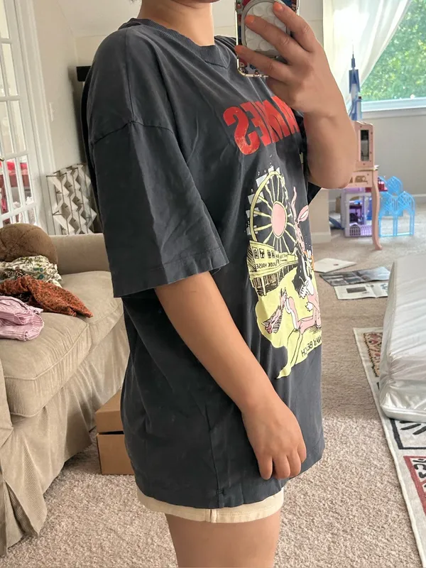 H&M Ramones funny graphic tee. L Gray Size L - Image 3