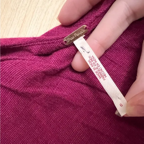 FREE PEOPLE Burgundy Avery One Shoulder Jumpsuit Size‎ 6 NWOT - Image 8