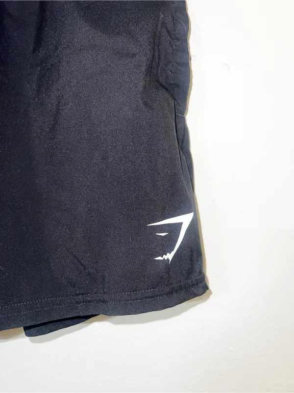 Gymshark women’s black pull on unlined active running shorts - Image 2