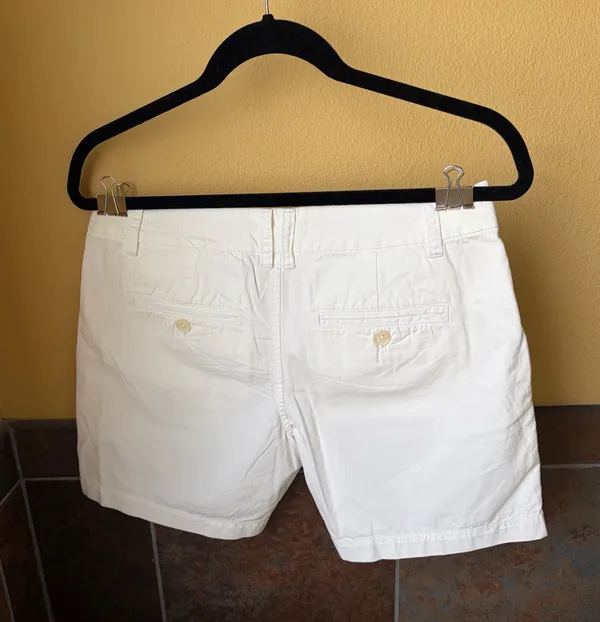 LOFT White Linen Shorts - Image 6