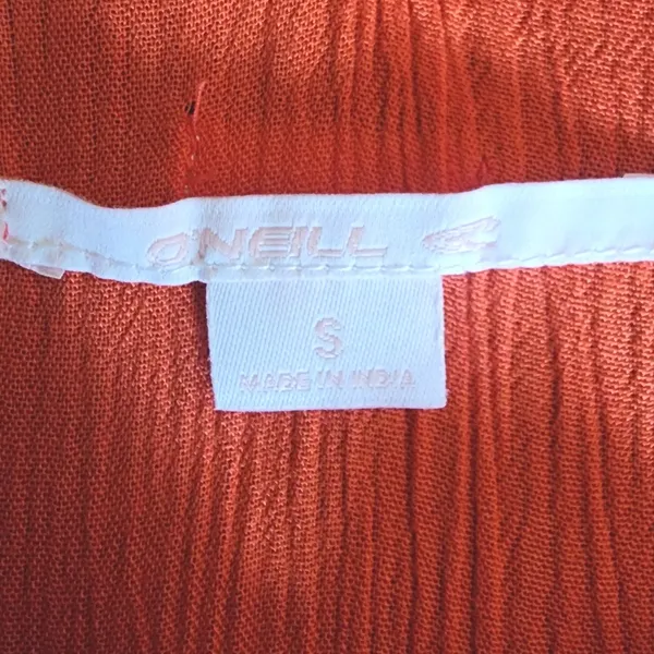 O'Neill Dress Womens Small Orange‎ Solid Relaxed - Image 5