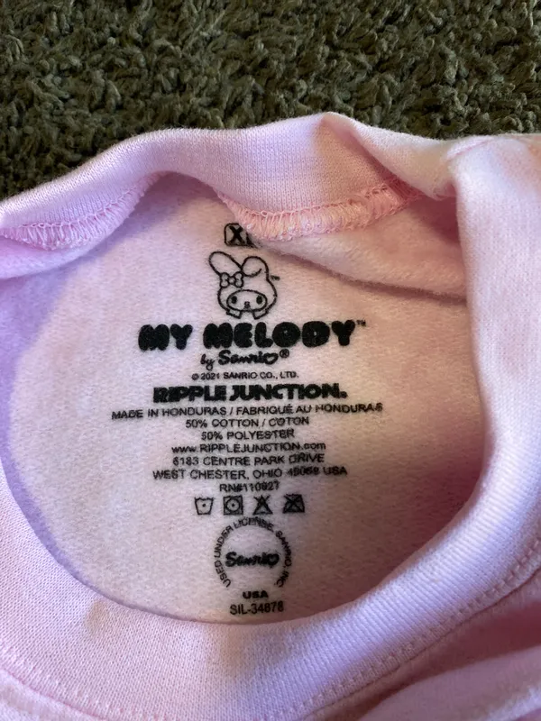 My Melody Pink Sweatshirt Size XL - Image 6