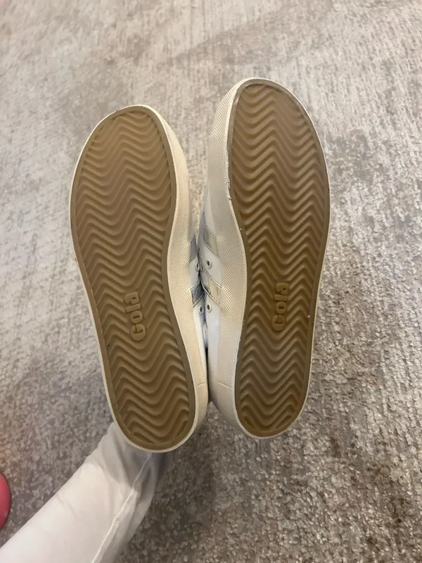Gola Coaster Silver Sneaker White Size 8.5 - Image 6