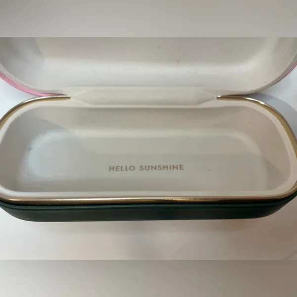 Kate Spade‎ Women’s Green and Pink Sunglasses Eyeglasses Case - Image 7