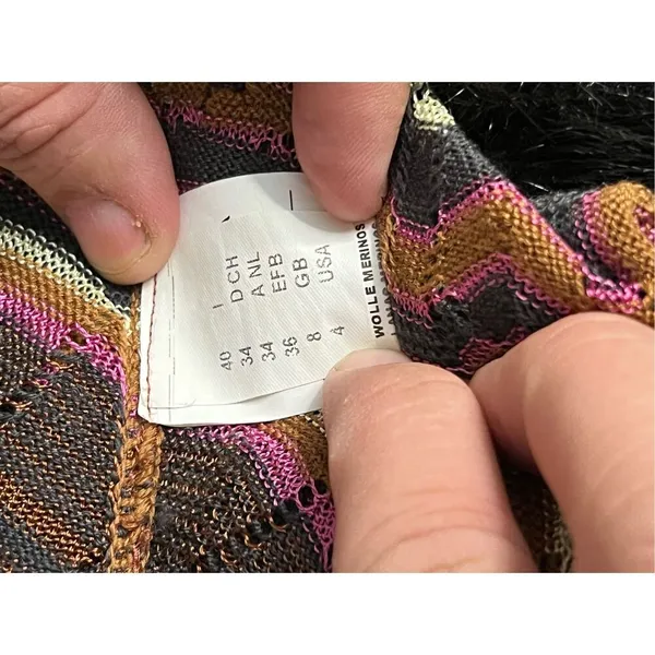 M Missoni zig zag wool blend boho sundress 40 4 - Image 13