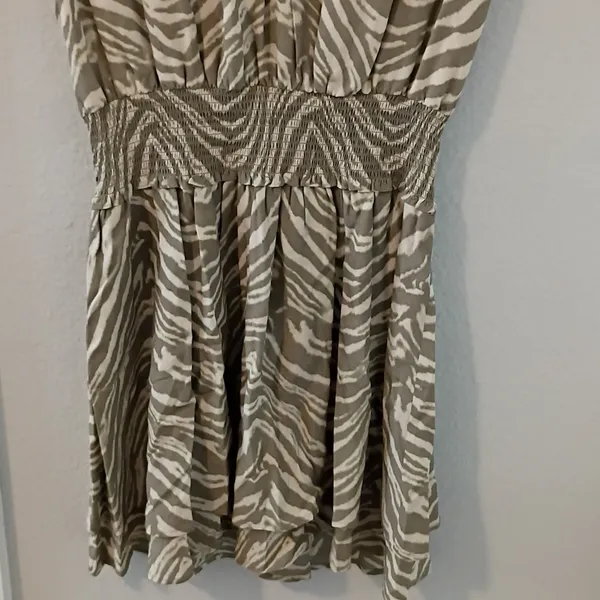 Rails Tan Zebra Print Midi Dress - Image 2