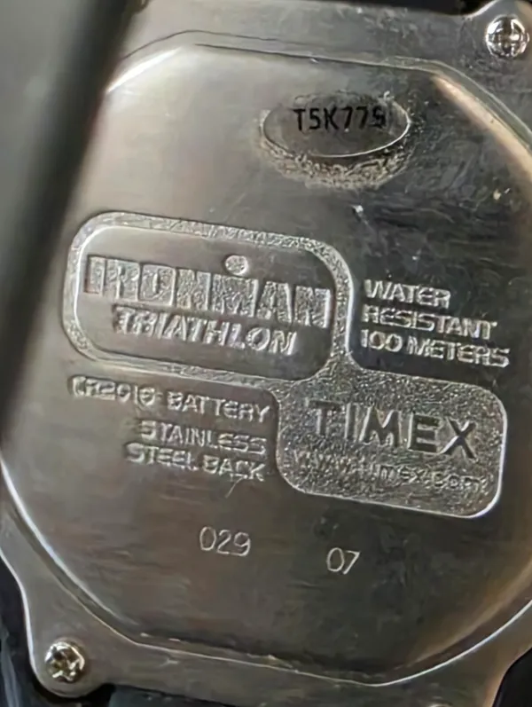 Timex Ironman Triathlon Watch Mens 10 Lap 100M Digital New Battery - Image 2