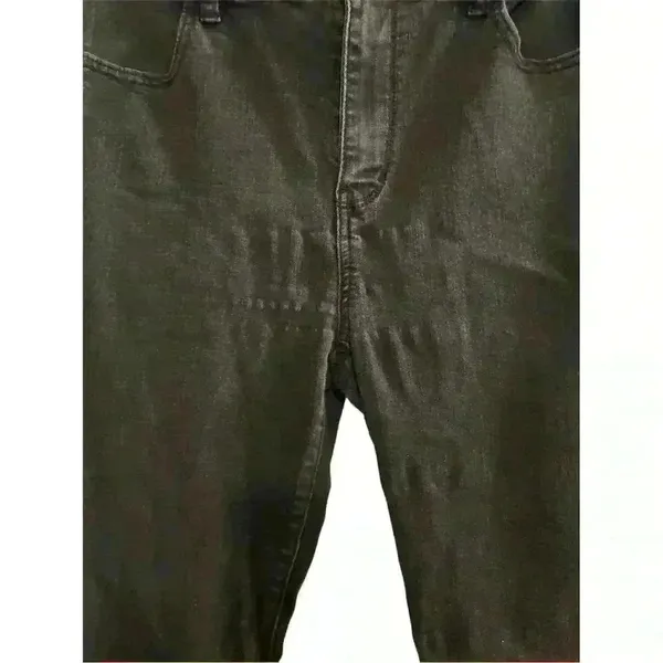 American Eagle Women's Black Skinny Jeans‎ Size 14 Long Stretch Mid Rise - Image 3