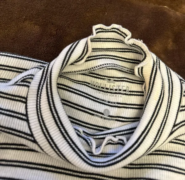 Striped Turtle Neck Long Sleeve - Image 3