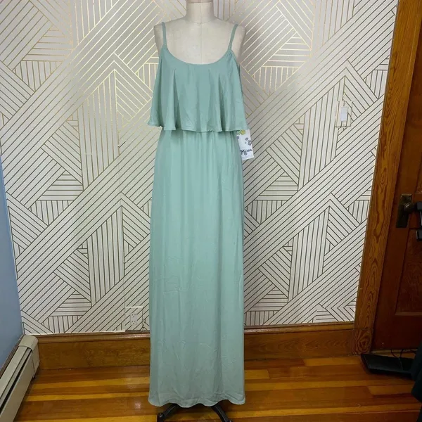 Show‎ Me Your Mumu Caitlin Maxi Dress Dusty Mint - Image 3