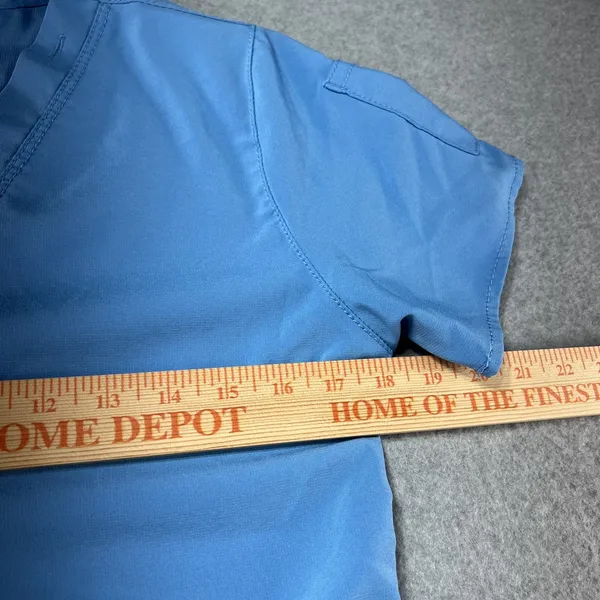 Carhartt Force Modern Fit Scrub Top V-Neck - Sky Blue - Image 3