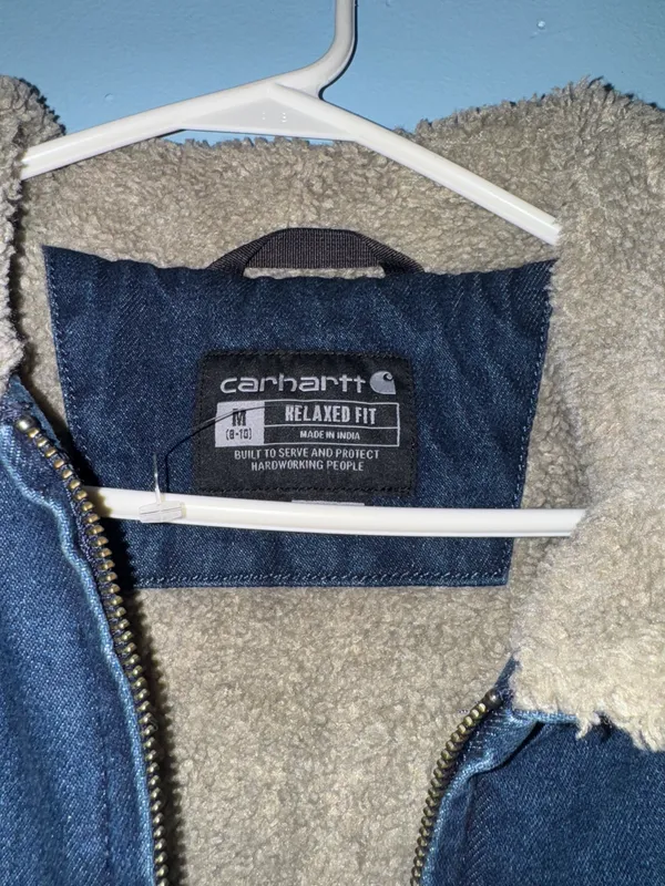 Carhartt Relaxed Denim Sherpa Jacket - Image 3