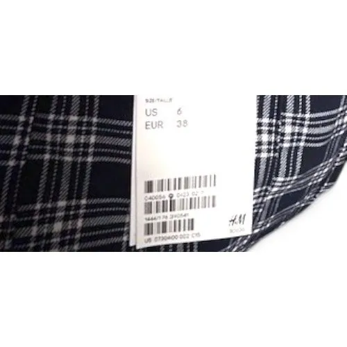 NWT H&M Divided Plaid Mini Skirt 6 90s style‎ Schoolgirl Grunge Preppy Y2K - Image 4