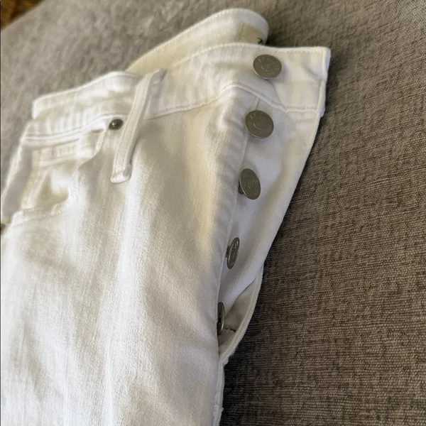 Madewell women’s white high skinny stretch denim Jeans‎ size 16/33 - Image 10
