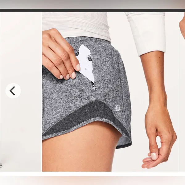 Lululemon Hotty Hot Short II *2.5" Heather Lux Multi Black / Heathered Black - Image 2