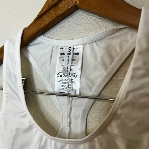 One Teaspoon white crop Racerback bralette NEW XS EXTRA SMALL - Image 3