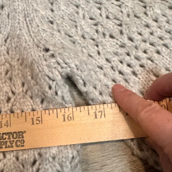 Joie Light Gray Cardigan Sweater Button‎ Front Loose Knit S Small - Image 7