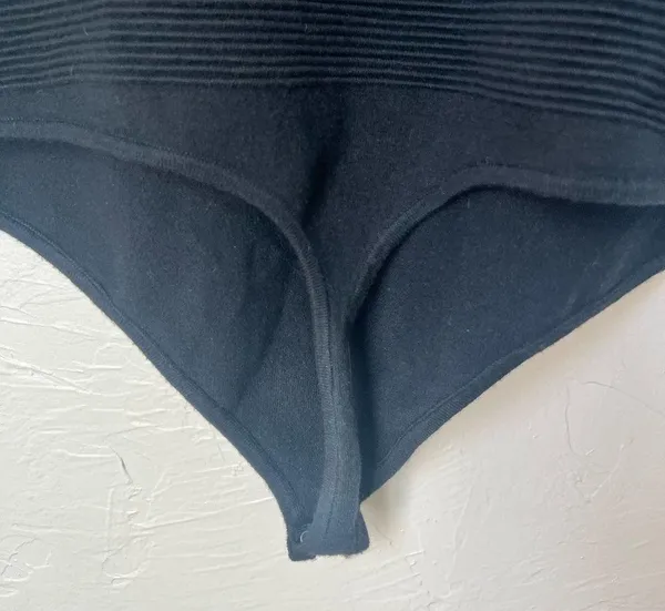 NWOT Abercrombie & Fitch ribbed double black bodysuit size XXL - Image 5
