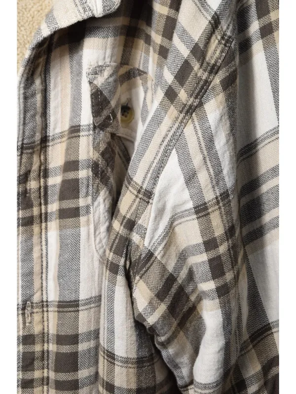 Wrangler Authentics Plaid Sherpa Lined Flannel Shirt Jacket Men's 3XL - Image 4