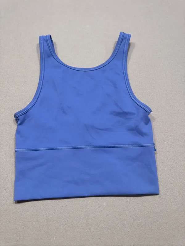 Lululemon Blue Power Pivot Tank Everlux fabric - Image 3