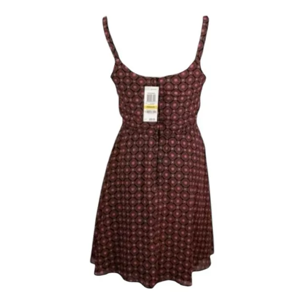 Bar lll Black Pink Printed Short Sheath Dress Size M Sleeveless Scoop Neck - Image 2