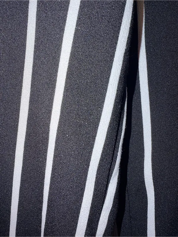Day To Day Striped Wide-Leg Crop Pants - Black & White - Image 2
