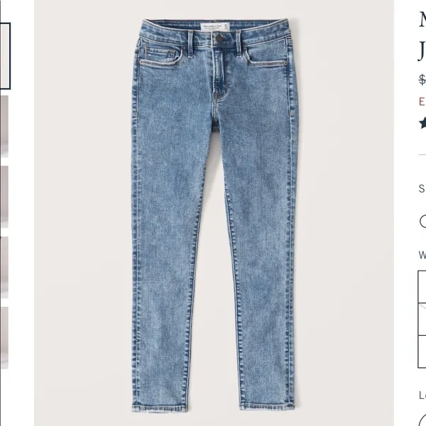 Abercrombie & Fitch Mid Rise Super Skinny Jeans - Image 3