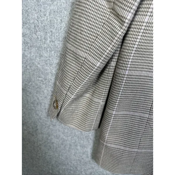 Madewell Womens Small Plaid Double Breasted Blazer Jacket Beige Neutral Academia - Image 14