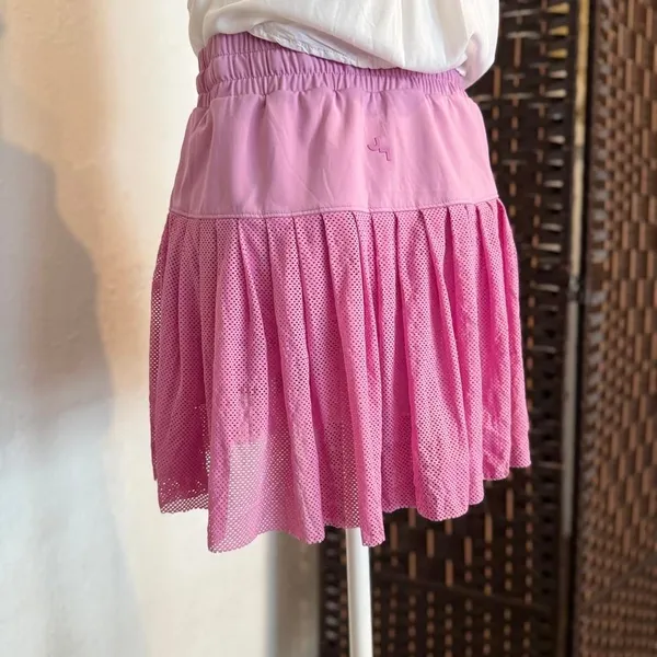 JoyLab Women's Pink Mesh Pleated High RiseTennis Skirt Size Small Fairy Core - Image 3