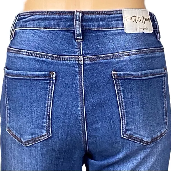 DESIGUAL EXOTIC Celana jeans- Pakaian Jadi Wanita- floral appliqué Size 30 EUC - Image 12