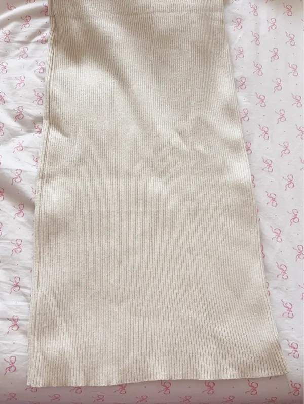 cream long sleeve turtleneck maxi dress size xs - Image 8