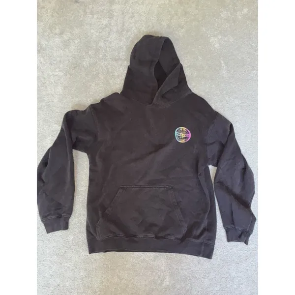 PuraVida Gray Hoodie Hooded Logo Sweatshirt Women's‎ M - Image 2