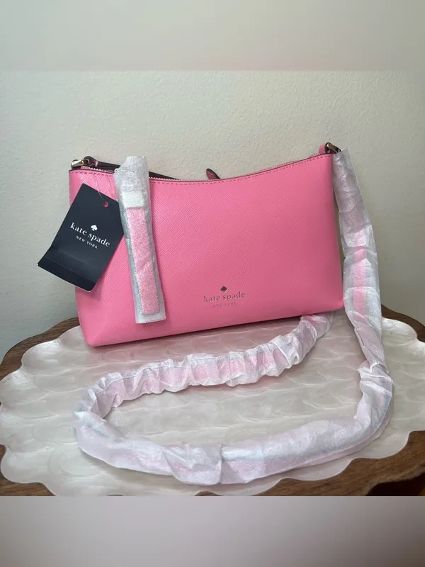Kate Spade Sadie Small‎ Crossbody Blossom Pink Saffiano Leather NWT - Image 2