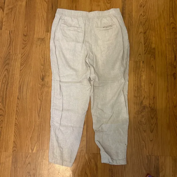 Old Navy Tan Linen Pants - Image 2