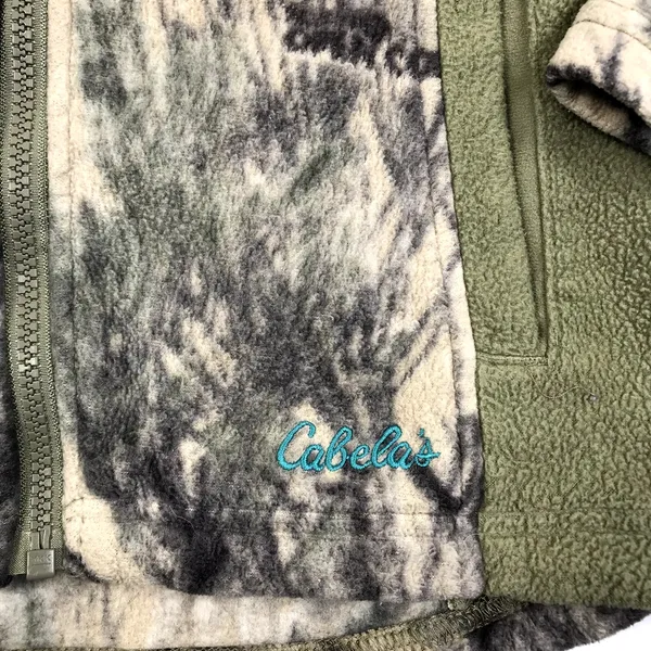 CABELA'S Colorblock Fleece Jacket Women M Green Full Zip Outdoor Camping Travel - Image 7