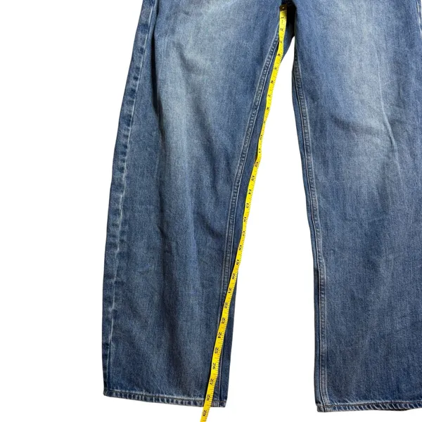 GAP Long Taper High Rise Medium Indigo Wash Women's Size‎ 27 4R - Image 3