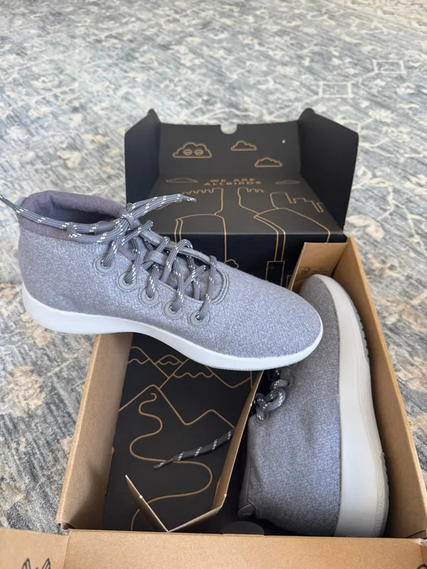 NWT Allbirds Wool Runner-Up Mizzle in Medium Grey (Light Grey) Size 9 - Image 6