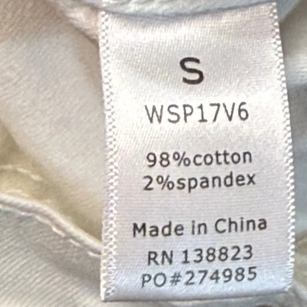 Shyanne‎ White Denim Vest Small Distressed American Flag Patriotic Western - Image 7